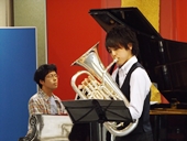 竹森 賢さん(ユーフォニアム)　相馬啓亮さん(ピアノ伴奏) 
